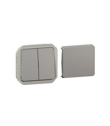 Transformeur réversible Plexo composable gris / Legrand