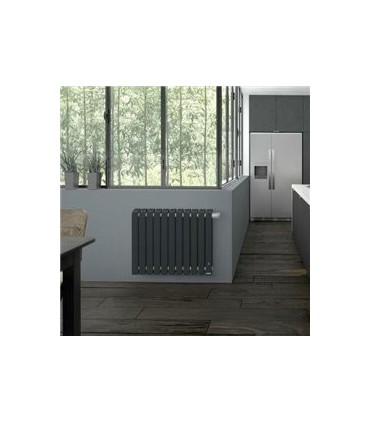 Mythik Radiateur Chaleur douce  horizontal gris ardoise 1500W