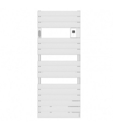Adelis Radiateur sèche-serviettes connectable avec soufflerie 750 + 1000W Blanc Carat