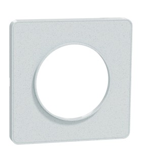 Plaque de finition Odace Touch 1 poste Blanc Recyclé