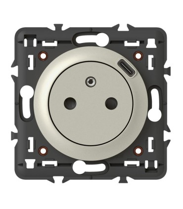 Prise Surface Céliane avec chargeur Type-C finition titane