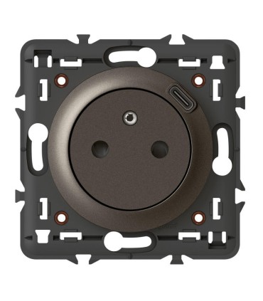 Prise Surface Céliane avec chargeur USB Type C intégré Graphite