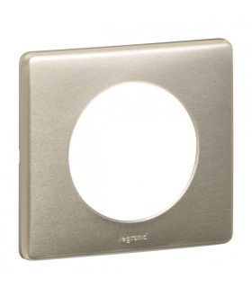 Plaque Céliane Métal Titane 1 poste