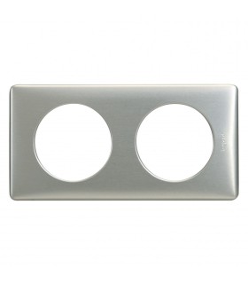 Plaque Céliane Métal Titane 2 postes