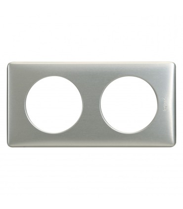 Plaque Céliane Métal Titane 2 postes