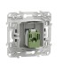 Prise RJ45 Blanc Recyclé Odace grade 1 (tél + informatique) cat. 6 UTP