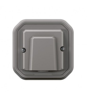 Sortie de câble 20A avec bornier Plexo complet encastré gris / Legrand