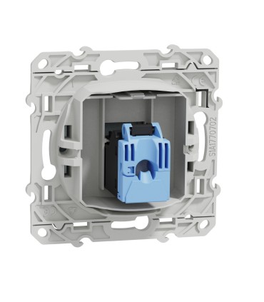 Prise RJ45 Odace grade 1 (téléphone) cat. 5 UTP, Blanc Recyclé