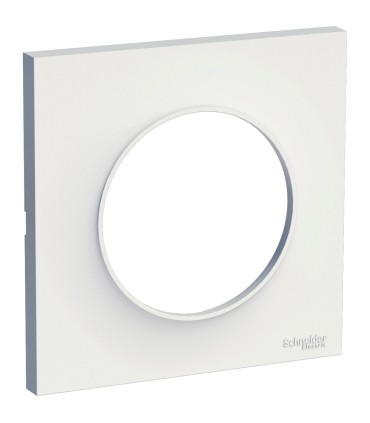 Pack 100 Plaques Blanc 1 Poste Odace Schneider Electric