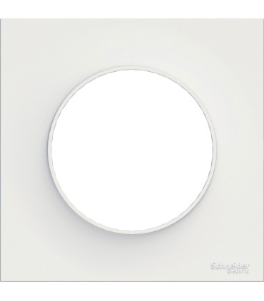 Pack 100 Plaques Blanc 1 Poste Odace Schneider Electric