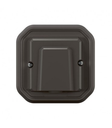 Sortie de câble 20A avec bornier Plexo complet encastré anthracite / Legrand