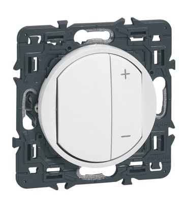 Interrupteur variateur Céliane 300W Blanc