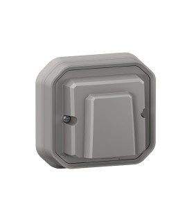 Sortie de câble 16A Plexo complet encastré gris / Legrand