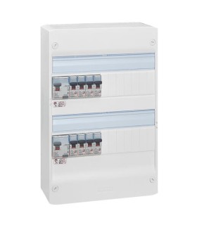 Tableau électrique DRIVIA LEGRAND équipé et pré cablé pour logement T1 ou T2