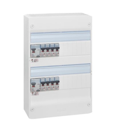 Tableau électrique DRIVIA LEGRAND équipé et pré cablé pour logement T1 ou T2