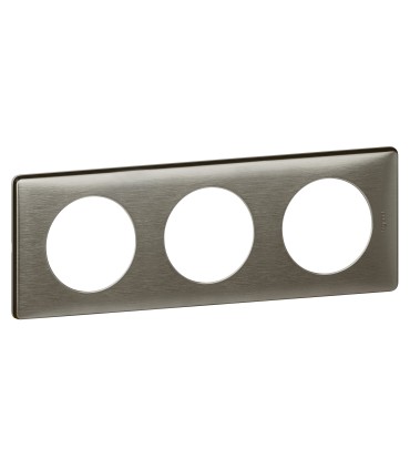 PLAQUE 3 POSTES CELIANE Métal TUNGSTENE