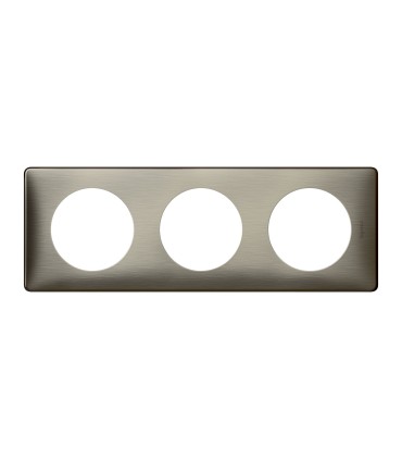 PLAQUE 3 POSTES CELIANE Métal TUNGSTENE