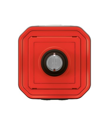 Commande étanche à clé arrêt - réarmement désenfumage Plexo complet saillie