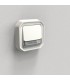 Poussoir NO-NF lumineux porte-étiquette Plexo complet encastré blanc / Legrand