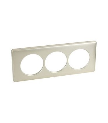PLAQUE CELIANE 3 POSTES entraxe 57MM TITANE