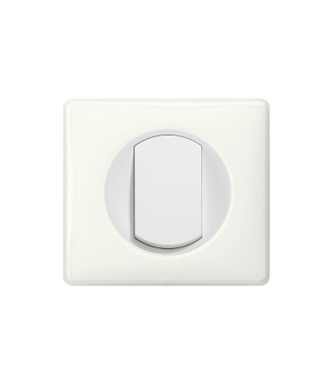 Va et vient 10A blanc complet avec support Legrand celiane