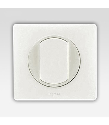 Va et vient 10A blanc complet avec support Legrand celiane