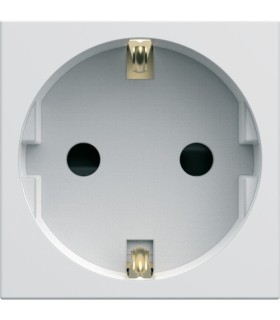 Prise de courant Hager Schuko Gallery 2P+T blanc