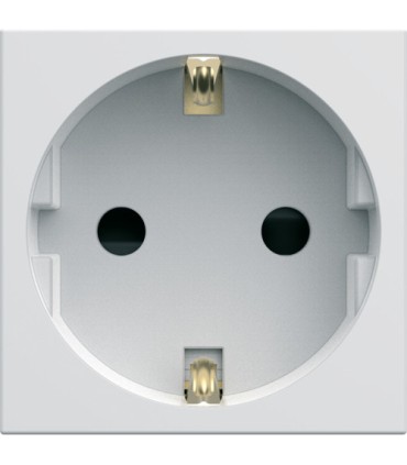 Prise de courant Hager Schuko Gallery 2P+T blanc