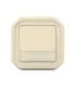 Poussoir NO-NF lumineux porte-étiquette Plexo complet encastré sable / Legrand (X5)