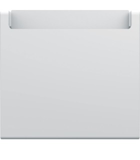 Enjoliveur interrupteur à carte hôtel Hager Gallery Blanc pure