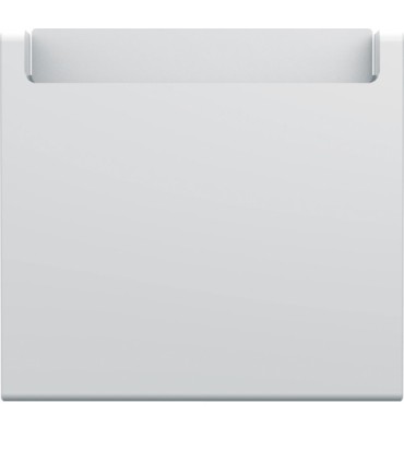 Enjoliveur interrupteur à carte hôtel Hager Gallery Blanc pure