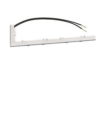 Bande lumineuse Hager Gallery pour plaque 2 postes 230V Blanc pure