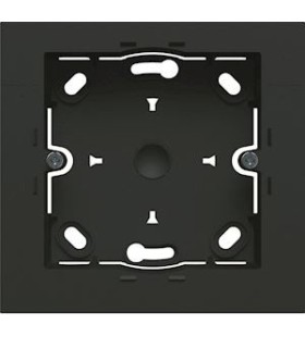 Boite saillie 1 poste Hager gallery Noir night