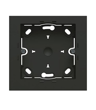 Boite saillie 1 poste Hager gallery Noir night