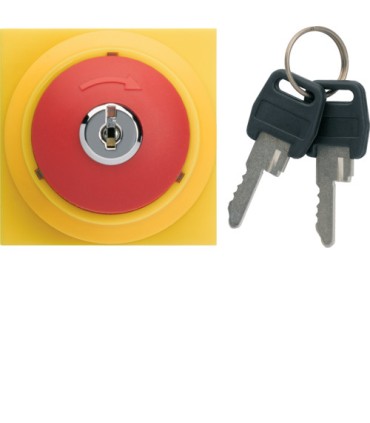 Arrêt d'urgence Hager Gallery à clé 16A 250V
