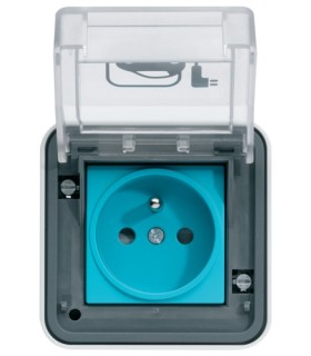 Prise de charge véhicule électrique Hager Witty - 3KW - 2P+T - IP55