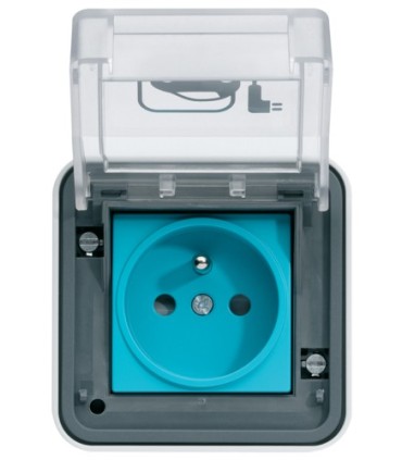 Prise de charge véhicule électrique Hager Witty - 3KW - 2P+T - IP55