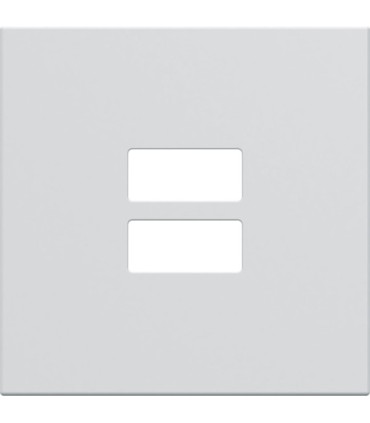 Enjoliveur pour chargeur double USB Hager Gallery BLANC pure