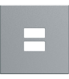 Enjoliveur pour chargeur double USB Hager Gallery titane