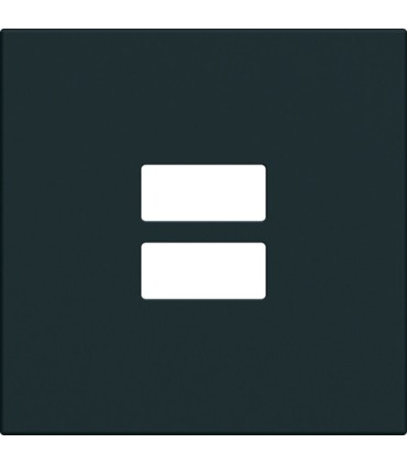 Enjoliveur pour chargeur double USB Hager Gallery night NOIR