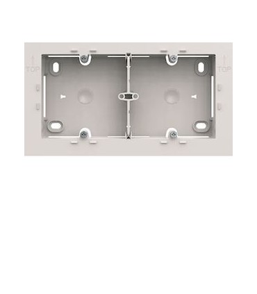 Boite saillie 2 postes Hager gallery Blanc pure