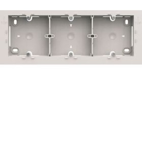 Boite saillie 3 postes Hager gallery blanc pure