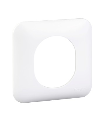 Plaque 1 Poste Schneider Electric Ovalis