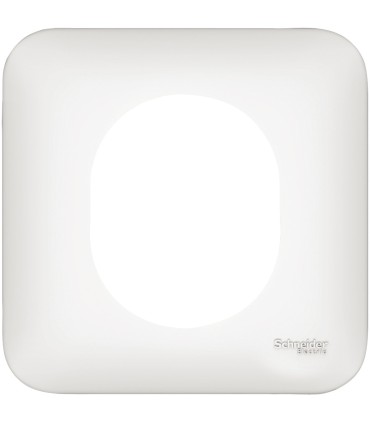 Plaque 1 Poste Schneider Electric Ovalis