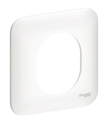 Plaque 1 Poste Schneider Electric Ovalis