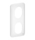 Plaque 2 Postes Schneider Electric Ovalis Vertical 71mm