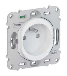 Lot de 40 Prises 2P+T 16 A Schneider Electric Ovalis Connexion Automatique sans Plaque