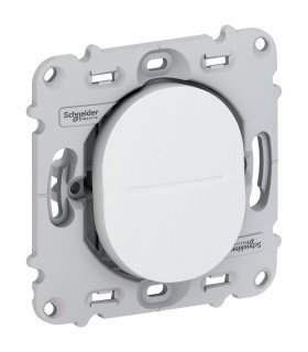Va et Vient 10AX Schneider Electric Ovalis sans Plaque, Blanc Ral 9003