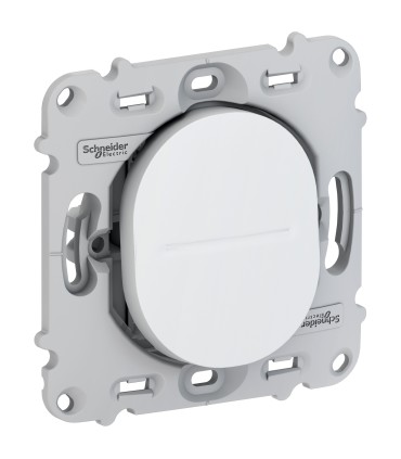 Va et Vient 10AX Schneider Electric Ovalis sans Plaque, Blanc Ral 9003