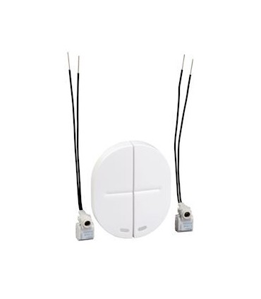 Enjoliveur 2 Demi-Touche Schneider Electric Ovalis + Led bleu